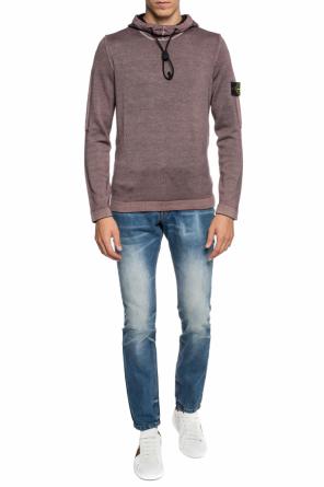 Sweatshirt with a logo application, zdjęcie 2 Sweatshirt with a logo application od Stone Island